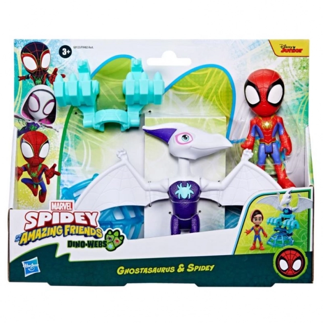 Spider-man spidey in njegovi neverjetni prijatelji figurica z dinozavrom in dodatki