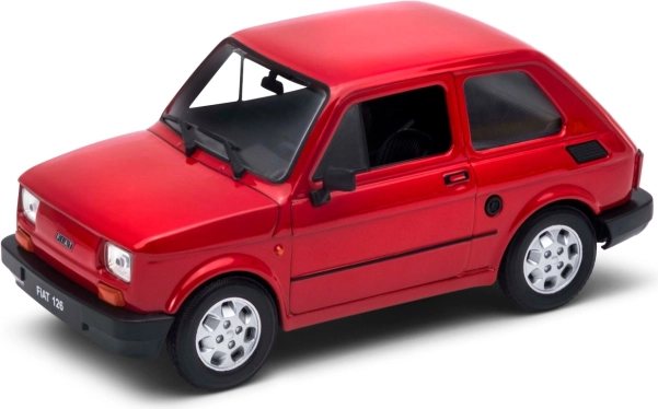 Kovinski model WELLY Fiat 126p Maluch 1:24 z odpirajočimi se vrati