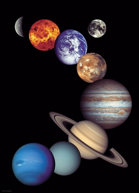 Sestavljanka EUROGRAPHICS NASA – osončje, 1000 koščkov