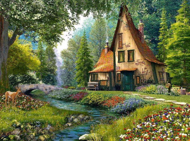 Sestavljanka 2000 kosov Toadstool Cottage