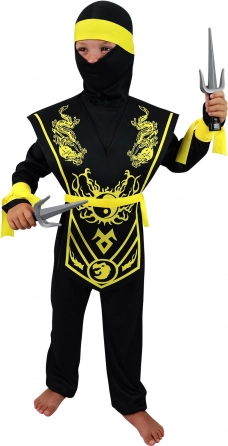 Otroški karnevalski kostum rumeni Ninja