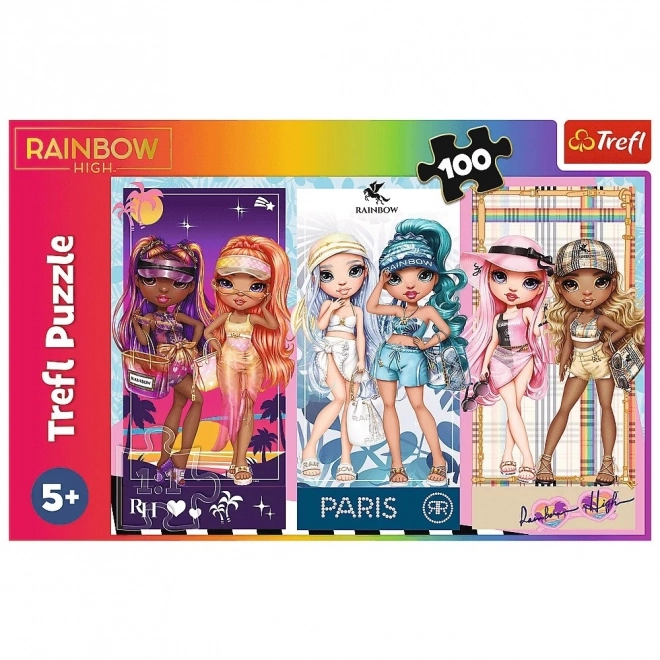 Sestavljanka 100 kosov Mavrične lutke Rainbow High