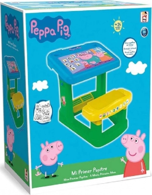Chicos moja prva šolska klopca z motivom Pujsa Pepa