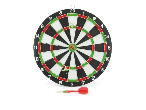Tarča z dart puščicami - 28 cm