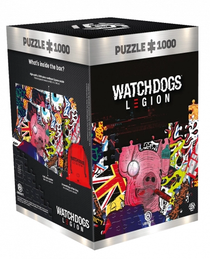 Sestavljanka Watch Dogs: Legion – prašičja maska 1000 koščkov