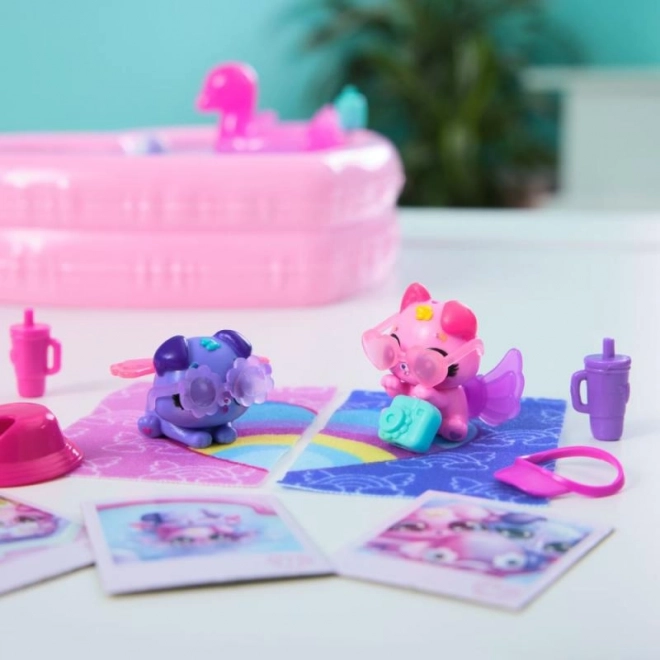 Živalce Hatchimals na bazenski zabavi