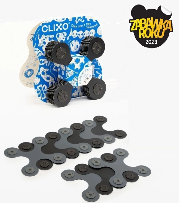 Oblikovalski paket magnetni bloki Clixo, črni