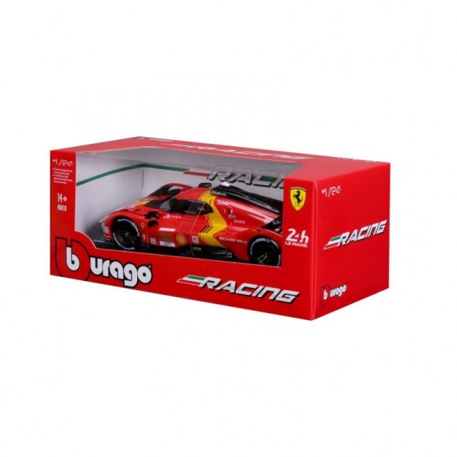 Bburago 1:24 Ferrari Racing - 499P LMH - Rdeča #51
