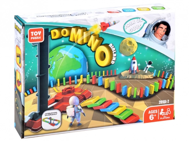 Vesoljski domino z raketo - izobraževalna igrača