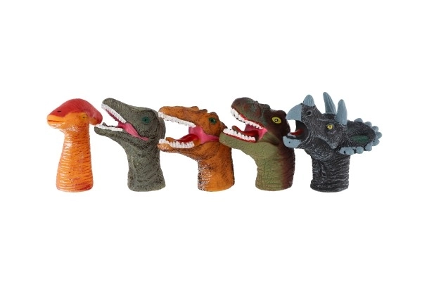Gumijasti prstni dinozavri 5 kosov 6cm na kartici 16,5x20cm