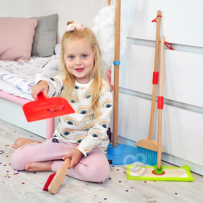 Lesena čistilna set za otroke Tooky Toy