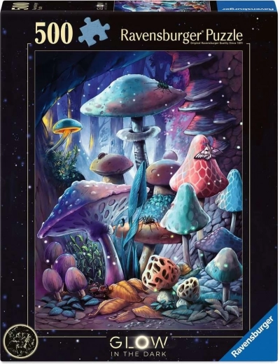 Ravensburger svetleče puzzle Čarobne gobe 500 kosov