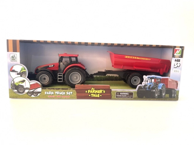 Traktor s prikolico na vztrajnostni pogon