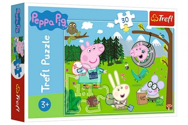 Puzzle Trefl Pujsa Pepa Gozdna Pustolovščina 30 kosov