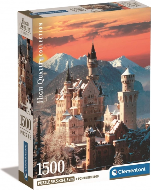 Sestavljanka 1500 koščkov Compact Grad Neuschwanstein