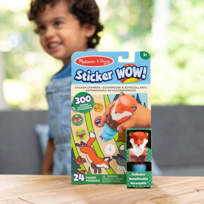 Nalepka WOW! Samolepka nalepka lisica
