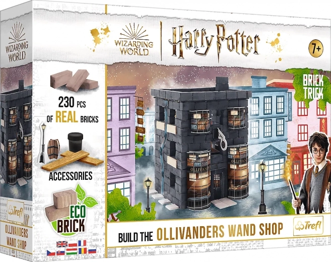 Gradbena sestavljanka BRICK TRICK HARRY POTTER Ollivanderjeva trgovina iz opek, 230 kosov