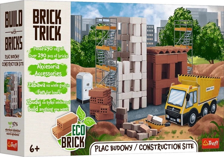 Trefl Brick Trick gradbišče XL gradbeni set 290 kosov