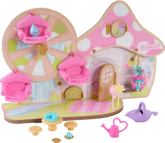 Vilin hišni domek z vrtiljakom KIDKRAFT Lil' Green World