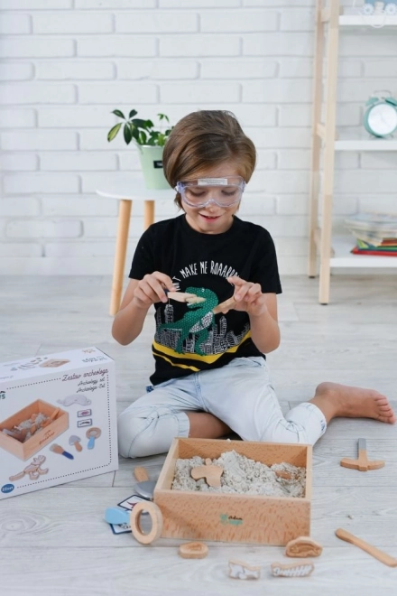 Arheološki komplet za otroke s kinetičnim peskom