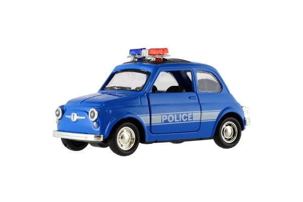 Samodejna policijska retro 11cm kovina/plast z vzvratnim navijanjem na baterije s svetlobo 4 vrste