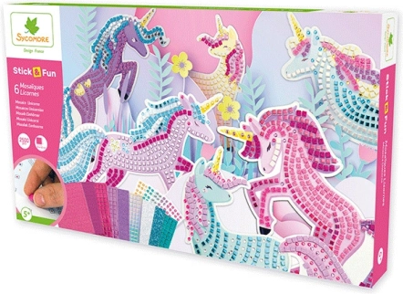 Stick & Fun XXL ustvarjalni komplet mozaik – samorogi
