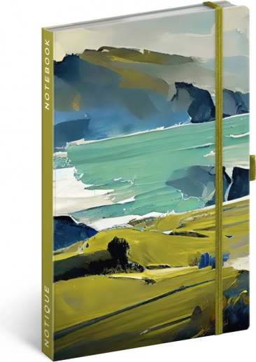NOTIQUE beležka slika, črtasta, 13 × 21 cm