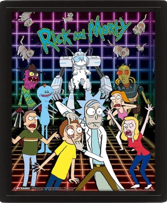 3D slika Rick in Morty