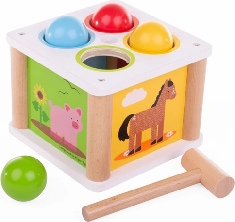 Bigjigs Baby lesena zabijalka Kmetija