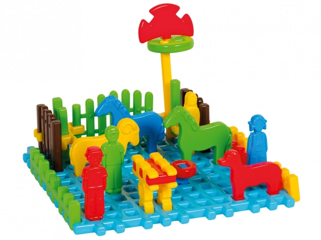 Marioinex gradbeni set Mini farma Wafle