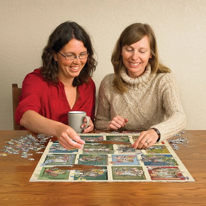PUZZLE COBBLE HILL Narava v knjigah 1000 kosov