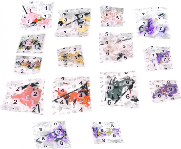 563 delov za realistično cvetlično kompozicijo