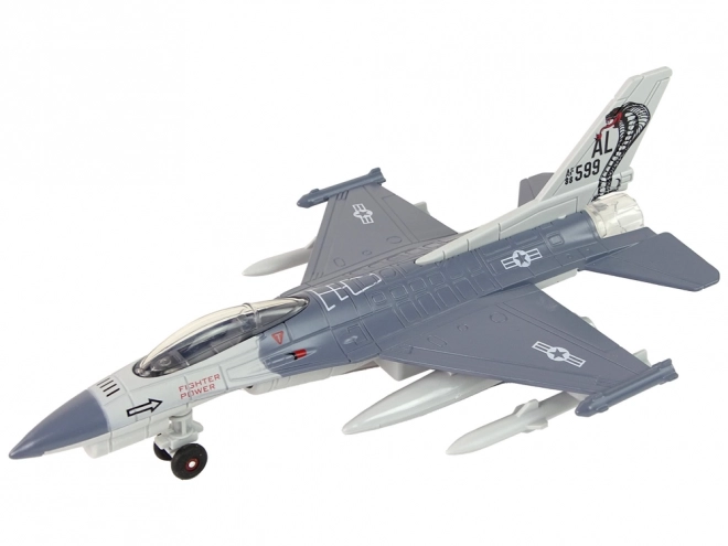 Letalo Fricative Drive Lights Sounds 1:72 siva