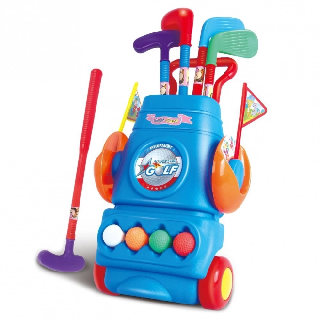 Otroška golf set Woopie s stojalom na kolesih