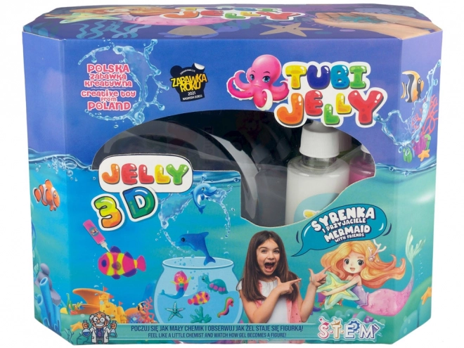 Zabavni komplet Tubi Jelly z velikim akvarijem Morska deklica