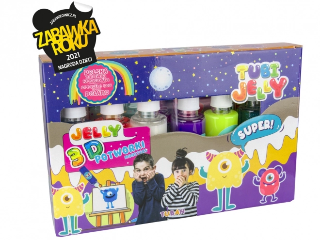 Tubi Jelly set 6 barv - Pošasti