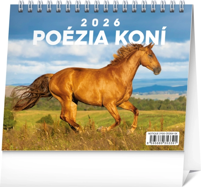 Notique Namizni koledar Poezija konj 2026