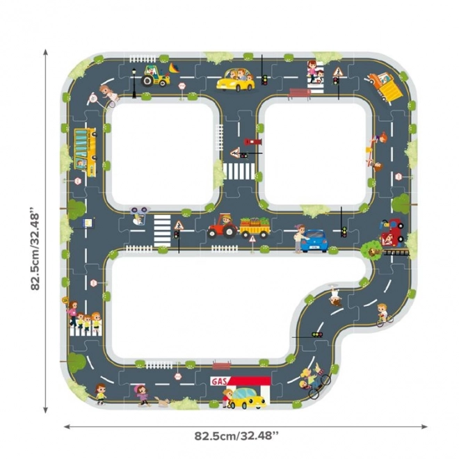 Puzzleska Tooky Toy Avtocesta