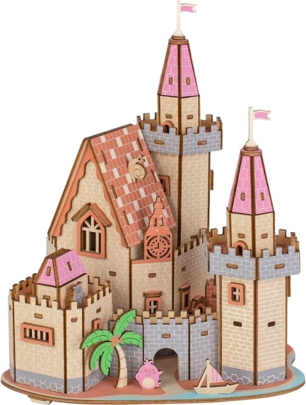 Lesene 3D sestavljanke – grad na plaži WOODCRAFT