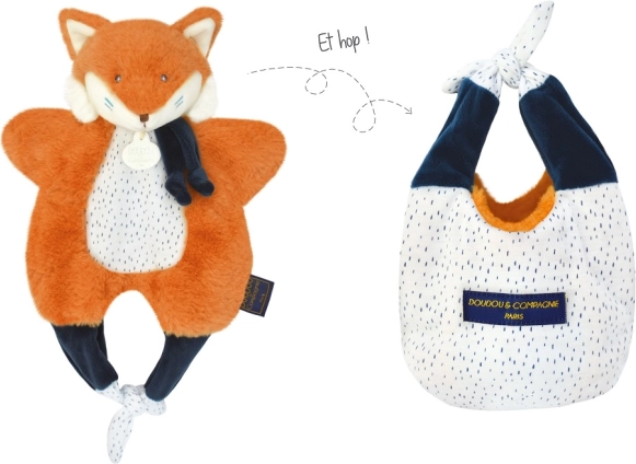 Doudou lisica v torbi 3 v 1, 30 cm