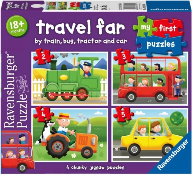 Ravensburger Moje prve puzzle: Prevozna sredstva 4v1