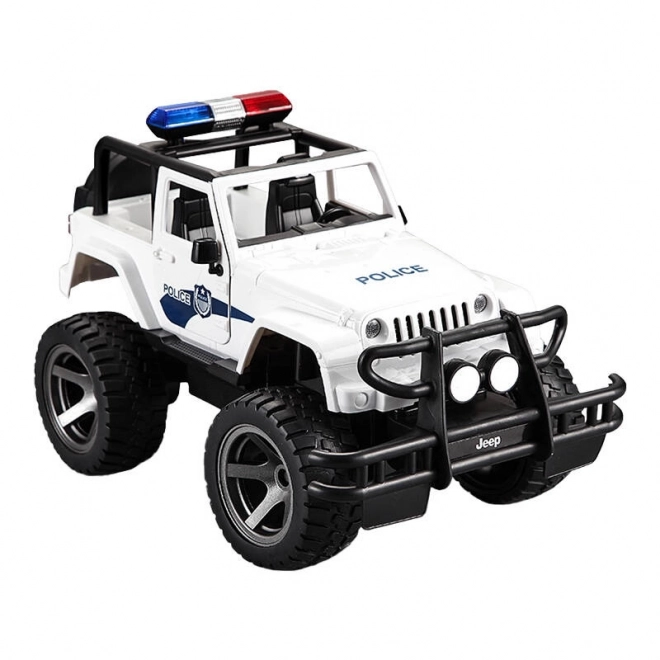 Daljinsko vodeno avto 1:12 Double Eagle (belo) Jeep (Policija) E550-003