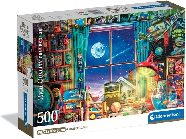 Clementoni puzzle potovanje na Luno 500 kosov