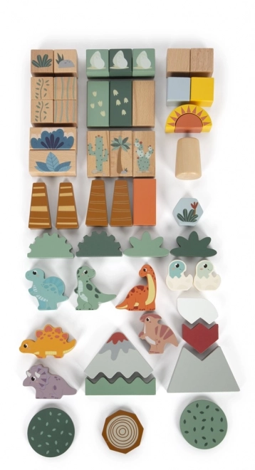 Small foot Lesene kocke Dino