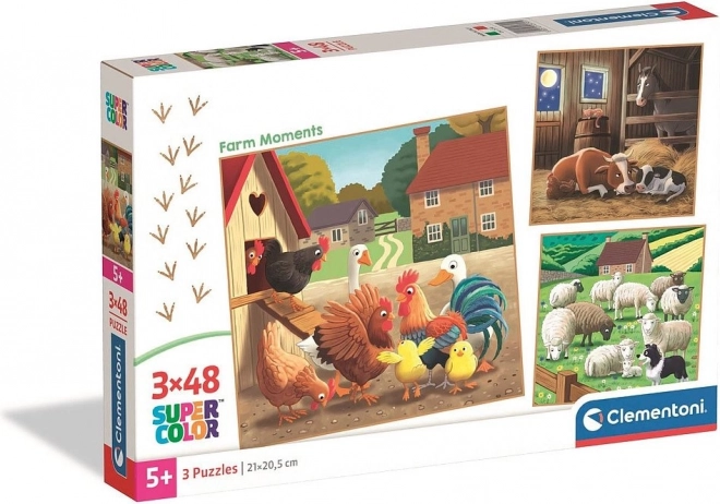Sestavljanka Trenutki na kmetiji 3x48 kosov