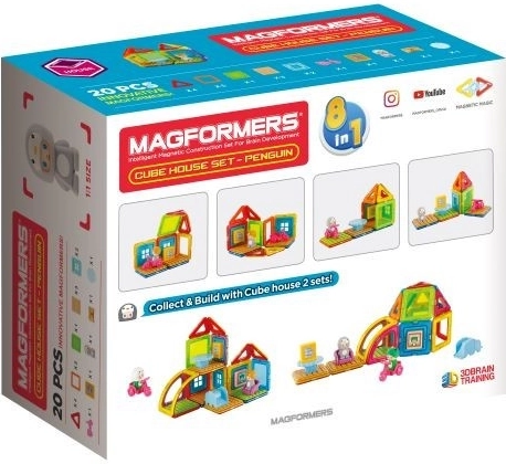 magnetne sestavljanke Cube House Pingvin