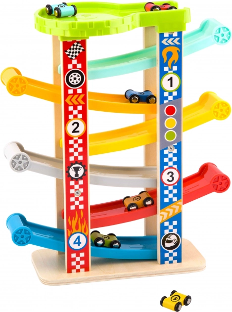 Tooky Toy Barvita tobogan za avtomobile