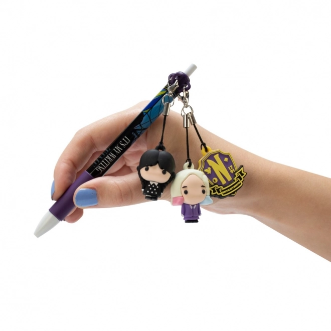Kemični svinčnik z obeskom Mini Pen Pals Wednesday