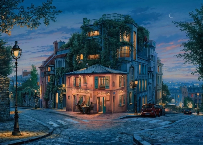 Sestavljanka La Maison Rose – rožnata hiša, 1000 koščkov