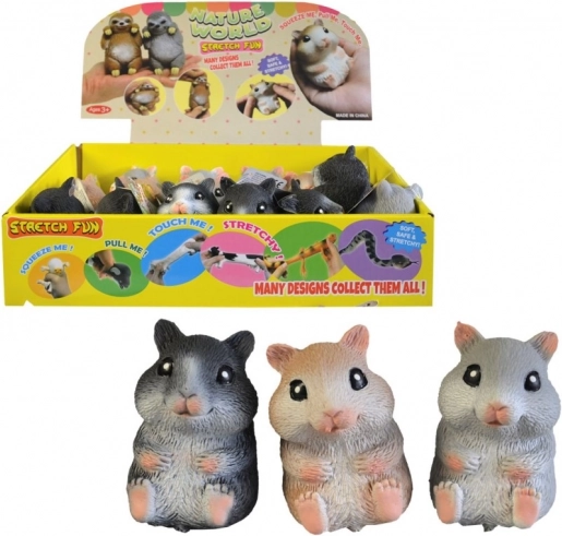 Gumijast hrček 8 cm - igrača za otroke